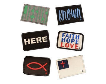 Christian Religious Faith Removable Hook & Loop 2x3