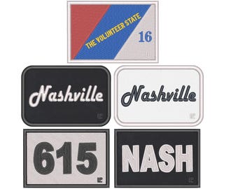 Nashville Collection Embroidered 2x3 Hook & Loop Patch