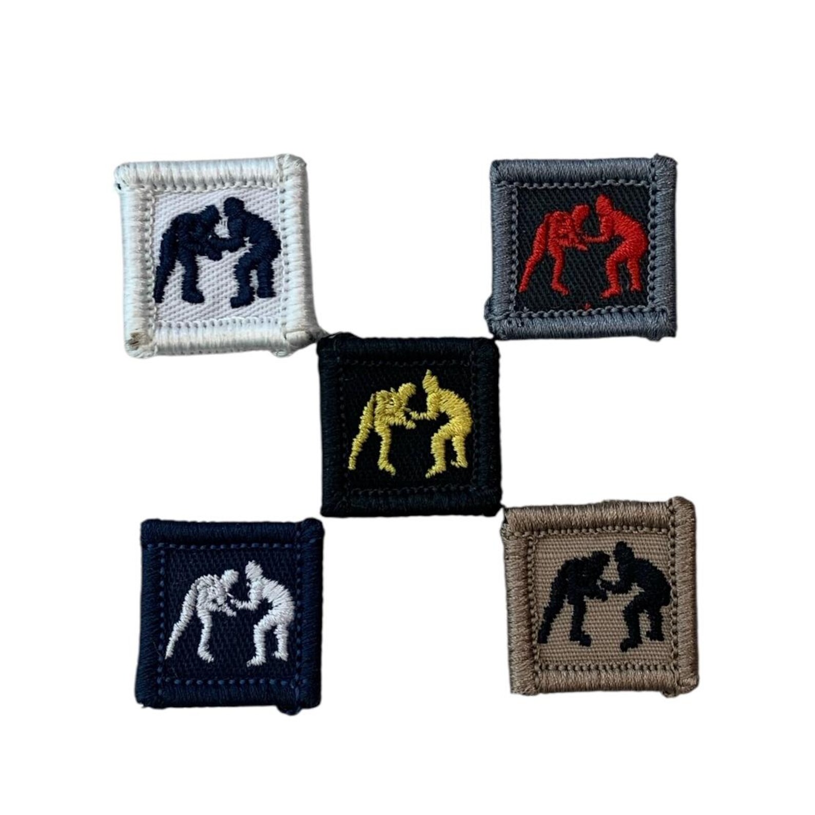 Micro 1-inch Wrestling Embroidered Patch: Loyalty Badge, Hook & Loop ...