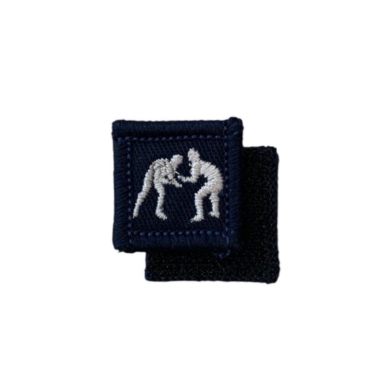 Micro 1-inch Wrestling Embroidered Patch: Loyalty Badge, Hook & Loop ...