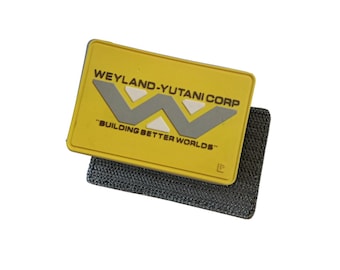 Weyland-Yutani PVC Patch: YELLOW Alien Movie Inspired Hook & Loop 2x3