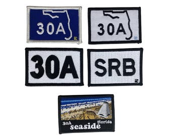 30A Design Embroidered 2x3 Hook & Loop Patch