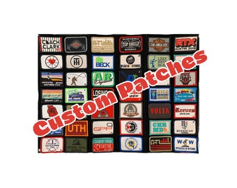 Custom Business Logo Patches: Embroidered Removable Hook & Loop