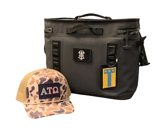 Officially Licensed Alpha Tau Omega 2x3 Hook & Loop Loyalty Patches