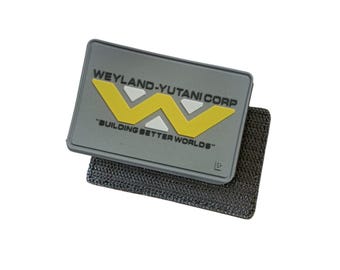 Weyland-Yutani PVC Patch: GRAY Alien Movie Inspired Hook & Loop 2x3