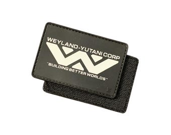 Weyland-Yutani PVC Patch: Glow In the Dark Alien Movie Inspired Hook & Loop 2x3