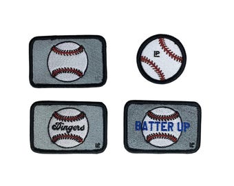 Baseball Embroidered 2x3 Hook & Loop Patch Collection