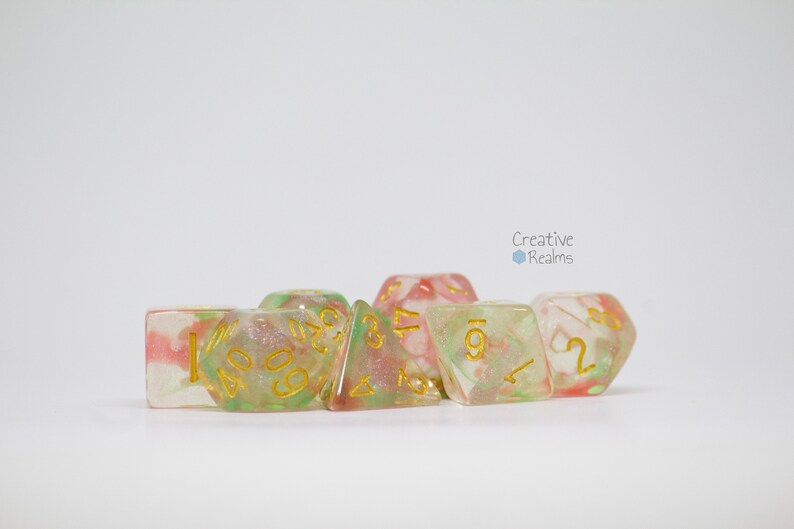 Cube Set Schlaraffenland Pen/&Paper Role Playing Games Dice set Land of Milk and Honey Synthetic resin Resin 7-piece Rpg