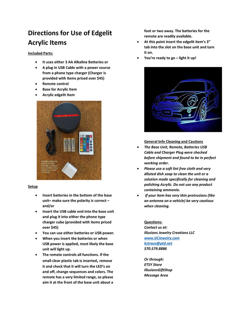 Custom Edgelit Certificates in Plexiglas Any Certificate
