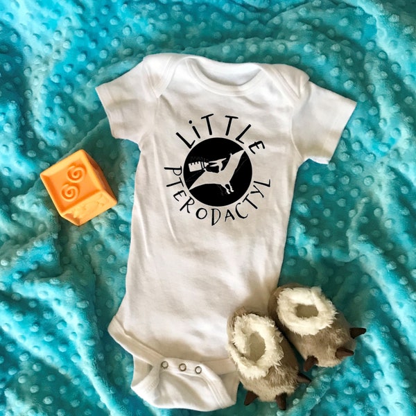 Little Pterodactyl Baby Bodysuit | Little Foodie Baby Outfit | Gift for Baby Who Loves Food