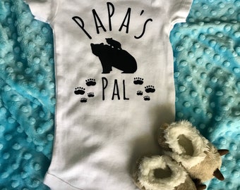 Papa’s Pal Baby Bodysuit | Cute Baby Clothes | Father’s Day Gift for Grandpa