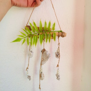 Windspiel Hühnergott, beach shabby chic hanging nautical rustic home decor, hag stones wind charm, protection wall decor, viking stones