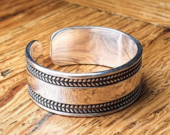 Unisex Massiver 925er Sterling Silber Ring ~ Ring für Männer ~ Boho Hippie Ring ~ Männerring ~ Geschenk für Ihn ~ Daumen Ring