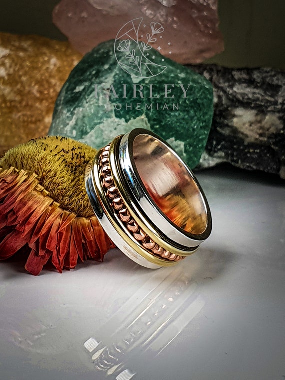 Sterling silver spinner ring Sterling silver spinner ring
