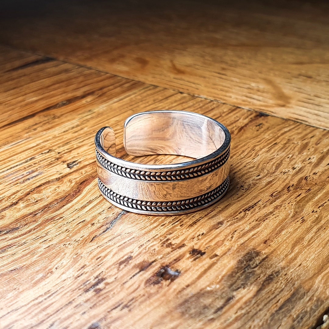 Unisex Solid 925 Sterling Silver Adjustable Ring ~ Ring for