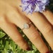 Gemstone ring ~ Moonstone ring ~ Rose quartz ring~ Sterling silver rings ~ Handmade adjustable rings ~ Dainty Rings 