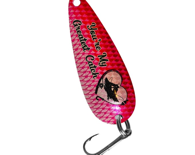 You’re my Greatest Catch fishing lure gift - boyfriend gifts - fishing gifts - custom fishing lures - valentines gifts - fishing lure gifts