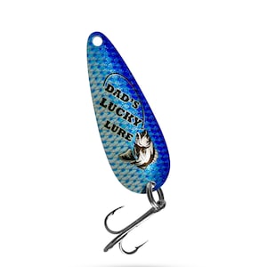 Dads Lucky lure fishing gift - boyfriend gifts - fishing gifts - custom fishing lures - dad gifts - grandpa gifts - fishing lure gifts