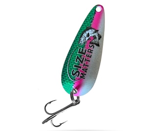 Funny fishing lure - Size Matters - funny fishing gifts for him - funny fishing gift for dad Grampa etc