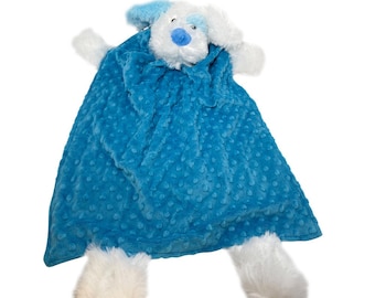 Big Dog Turquoise, Baby gift, Handmade gift, Embroidered eyes, Baby safe toy, Machine wash, Baby shower gift, Newborn gift, Soft plush toy