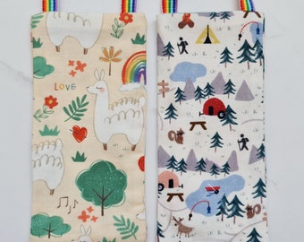 Reversible Hickman Line Pouch [Llama Camp]