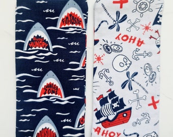 Reversible Hickman Line Pouch [Pirate vs Sharks]