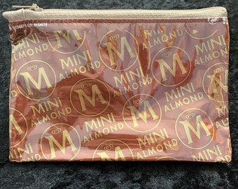 Upcycled Magnum mini almond packet/ wrapper coin purse/ zippy bag/ pouch