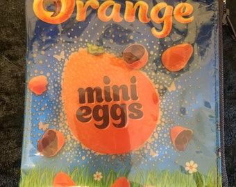 Upcycled  Terry’s chocolate orange mini eggs packet/ wrapper coin purse/ zippy bag/ pouch