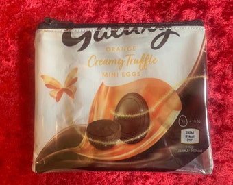 Upcycled Galaxy truffle mini eggs packet/ wrapper coin purse/ zippy bag/ mask pouch