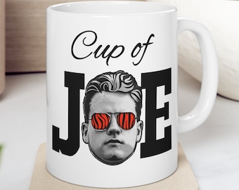 Cup of Joe Burrow Mug, Burrow Football Fan Gift