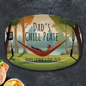 Fathers Day Gift Plate, BBQ Grilling Platter, Personalized Grilling Plate, Dad’s BBQ Gift, Father&#39;s Day Platter, grilling accessories