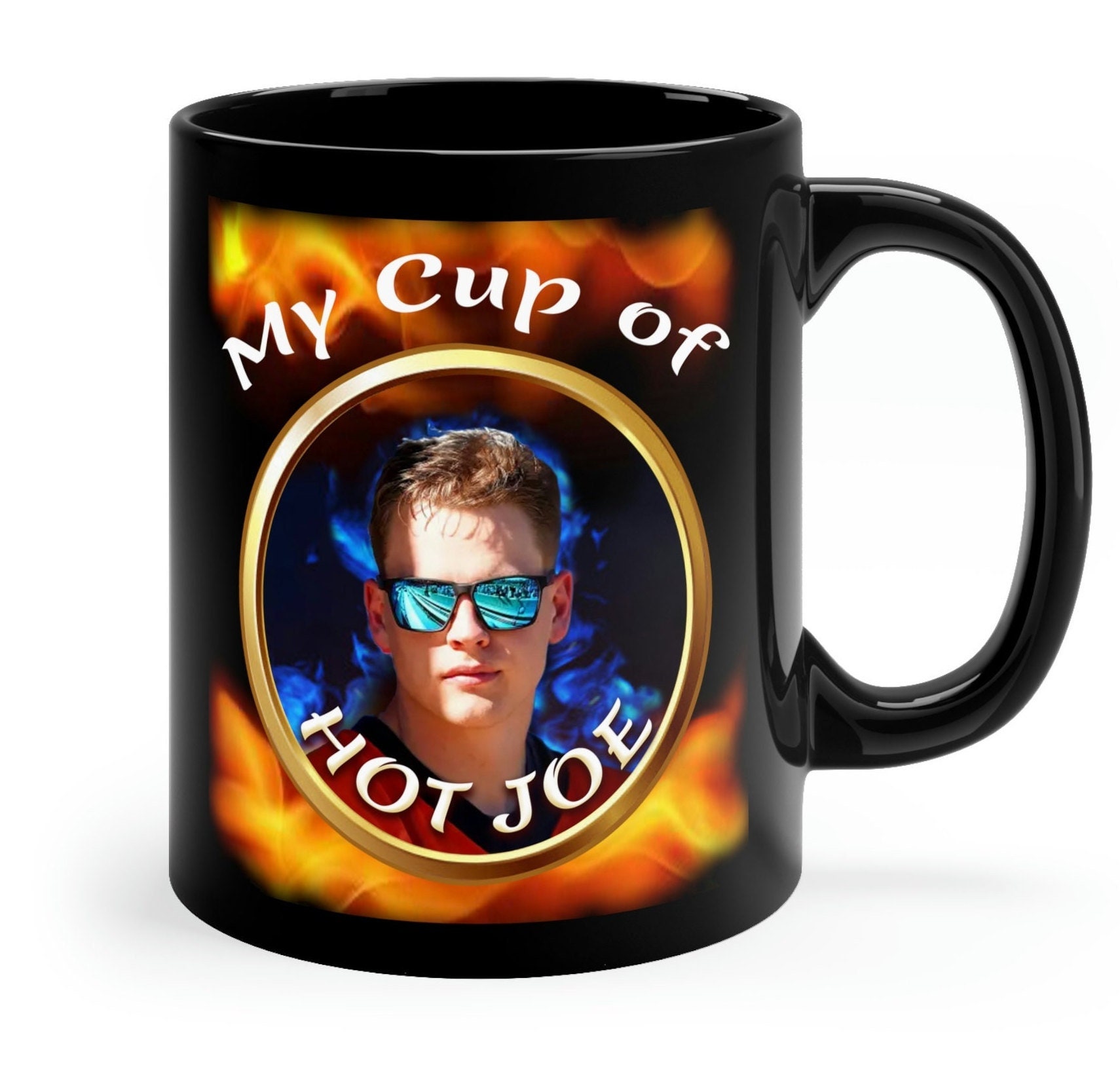 My Cup Of Hot Joe Burrow Mug, Joe Burrow Fan Inspired Coffee Cup