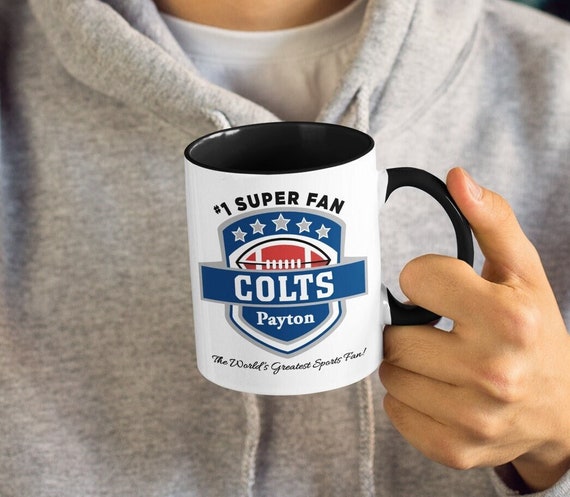 Personalized Colts Football 1 Super Fan Coffee Mug/indianapolis