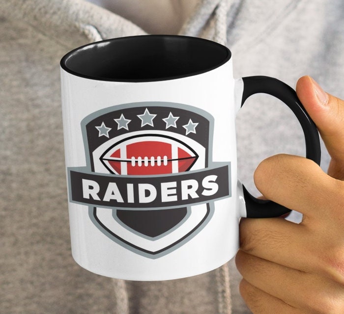 lv raiders coffee travel mug