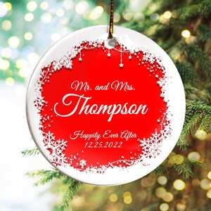 Personalized Couples Christmas Ornament, Our First Christmas Together