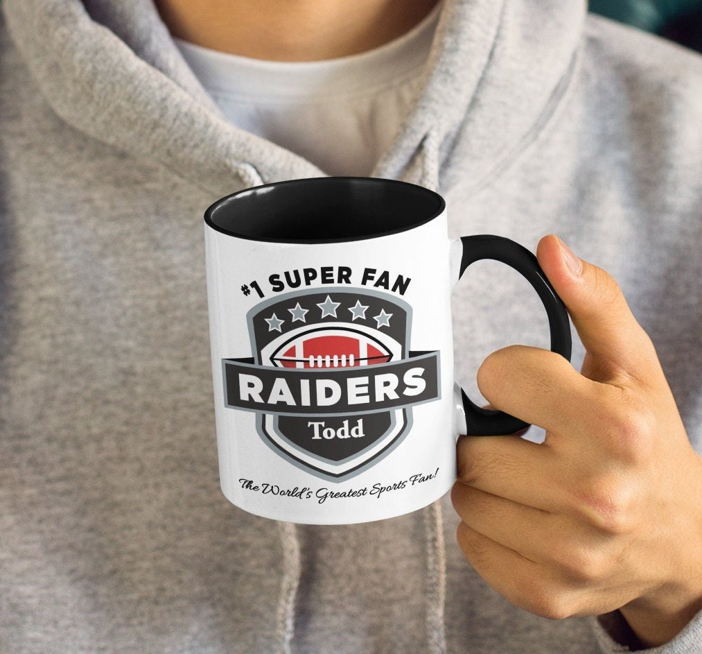 Personalized Raiders 1 Super Fan Coffee Mug/las Vegas Raiders Inspired