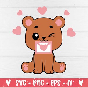 バレンタイン ベア SVG、カード付きテディベア SVG、バレンタイン シャツ SVG、かわいいベア PNG、ラブ デザイン SVG、バレンタイン デー レイヤー SVG