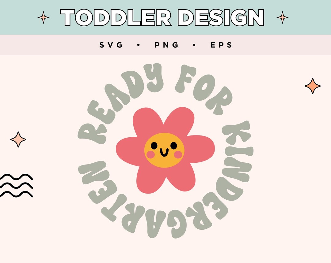 Ready for Kindergarten SVG | Digital Toddler Design | Kindergarten ...