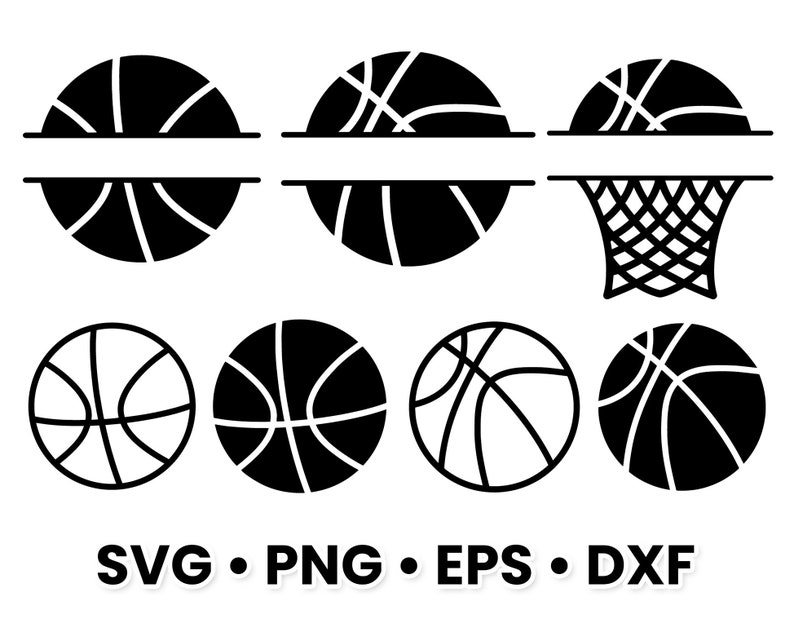 Basketball SVG Bundle Monograms Svg Etsy