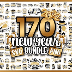 New Year Svg Bundle | Happy New Years svg | 2021 - 2022 svg