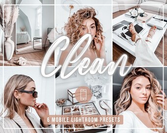 6 Lightroom Mobile Presets Clean | Mobile presets instagram | Lightroom Presets
