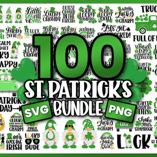Paquete de Svg de San Patricio / Svg de feliz día de San Patricio / Svg de la suerte