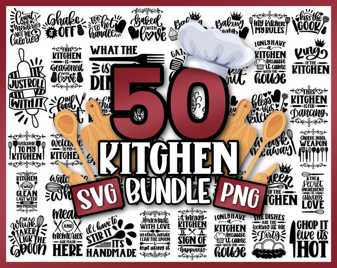 Kitchen Svg Bundle | Svg Cut Files for Cricut - Etsy