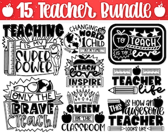 Teacher Svg Bundle | School Svg | Teaching Svg