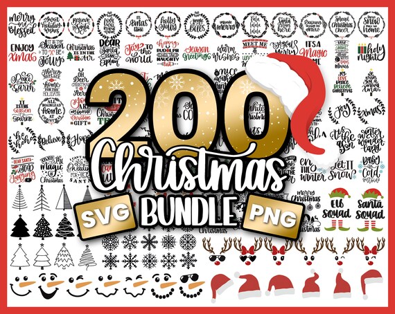 Christmas Svg Bundle Christmas Ornament Svg Merry Etsy