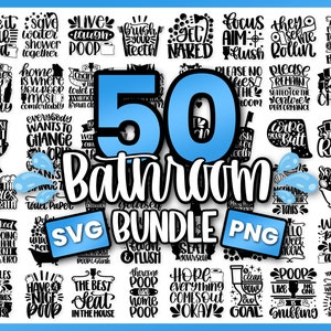Bathroom Svg Bundle | Bathroom Signs Svg Cut Files | Cricut svg