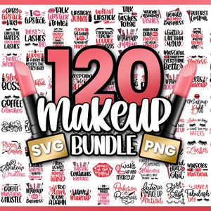 Makeup Svg Bundle | 120 Makeup svg | Lipstick svg | Eyelashes svg