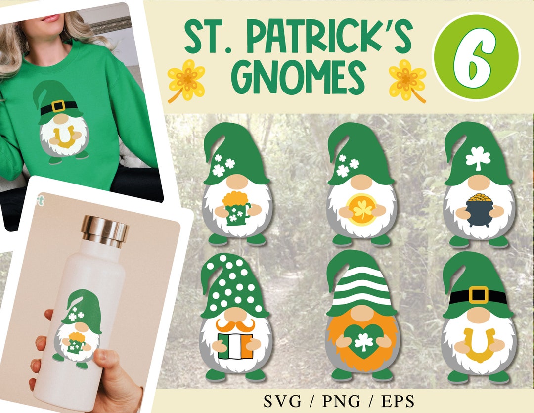 St. Patricks Gnomes Svg Bundle | St Patricks Day Svg | Gnomies Svg - Etsy