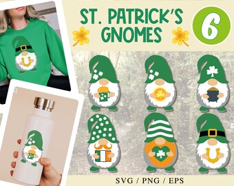 St. Patricks Gnomes Svg Bundle | St Patricks Day Svg | Gnomies Svg