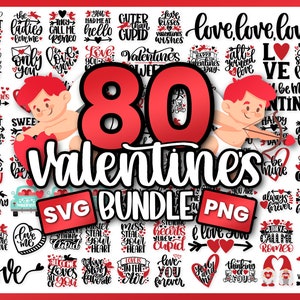 Valentinstag Bundle | Valentinstag Zitate SVG | Liebe Zitate SVG | Xoxo Zeichen